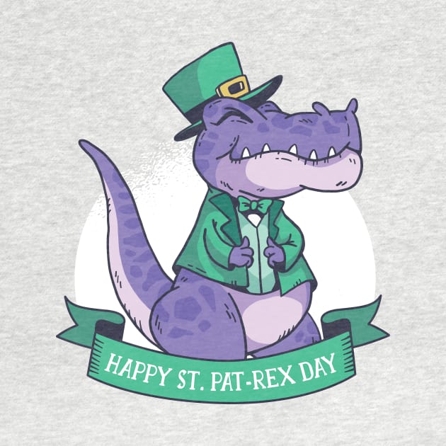 Happy St. PaT-Rex Day by SLAG_Creative